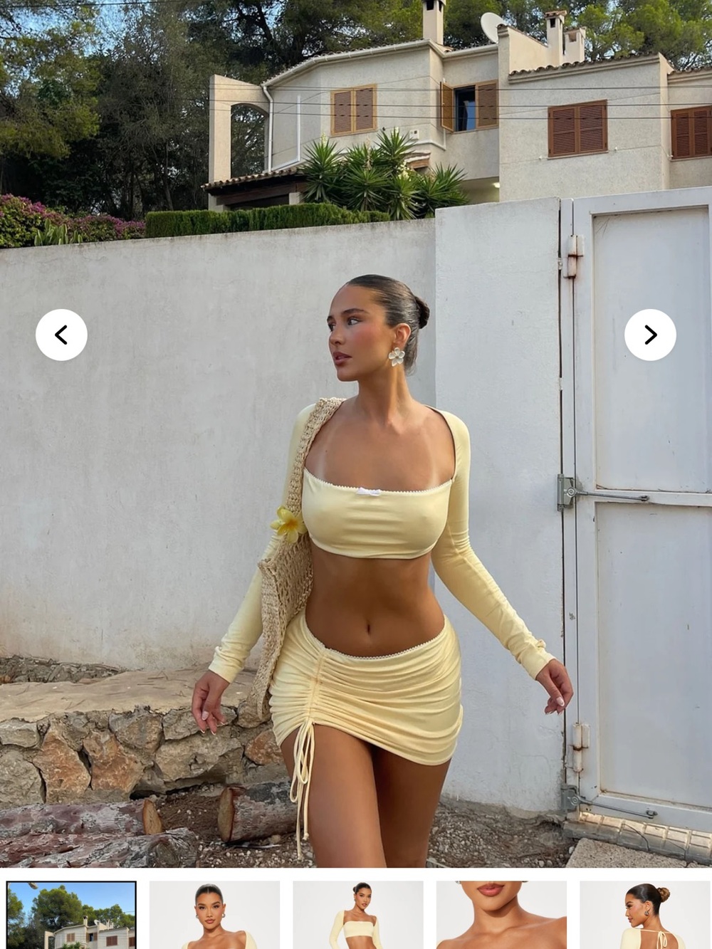 FASHION NOVA WOMENS WALKING ON SUNSHINE SET ☀️